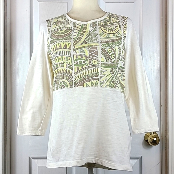 Chico's Tops - Chicos Zenergy Southwestern Print Blouse
